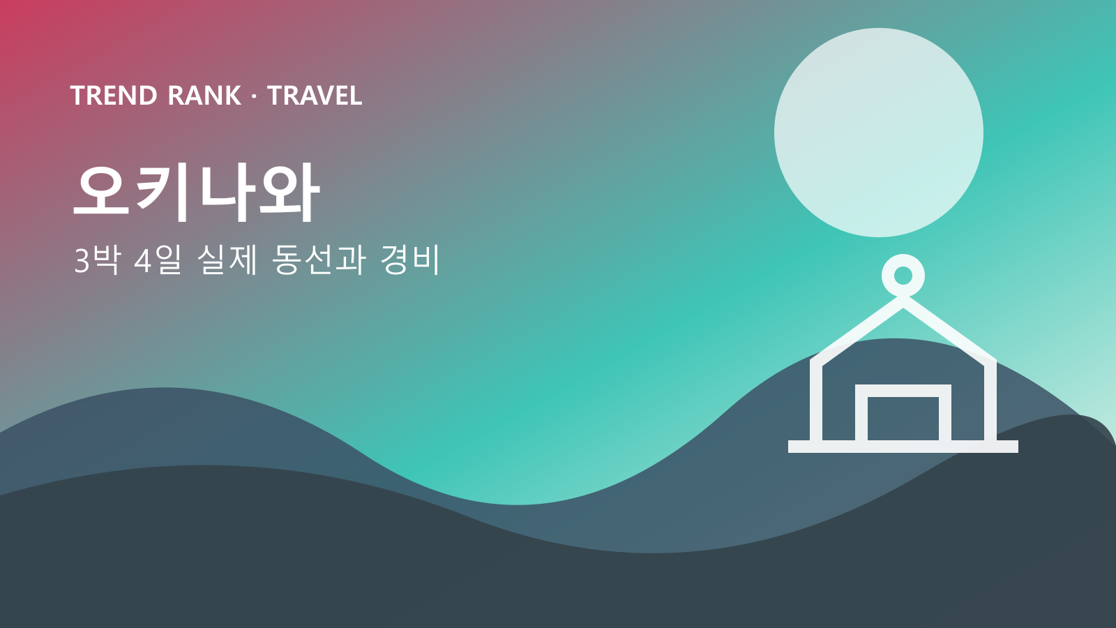 오키나와 3박 4일 렌터카 코스: 교통비·입장료·숙박까지 1인 경비 대표 이미지
