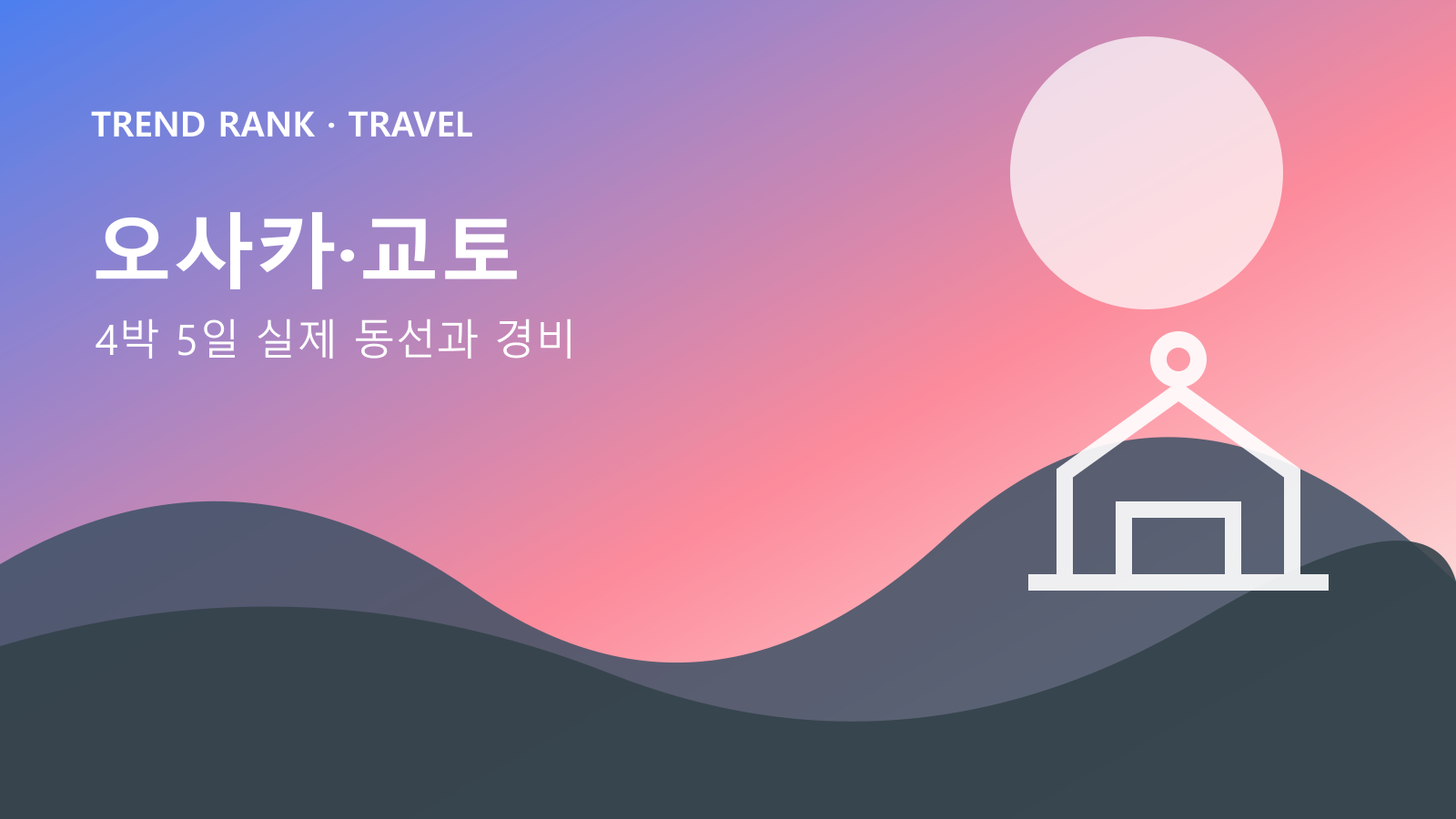 오사카·교토 4박 5일: 교통비·입장료·숙박까지 1인 경비 대표 이미지