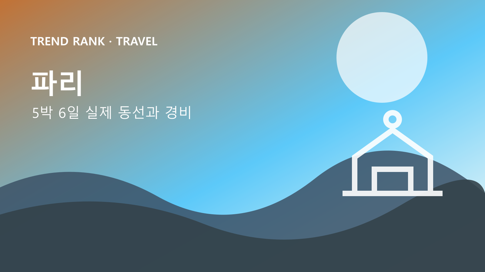 파리 5박 6일: 교통비·입장료·숙박까지 1인 경비 대표 이미지